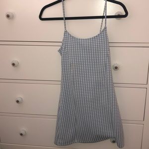 topshop gingham mini dress